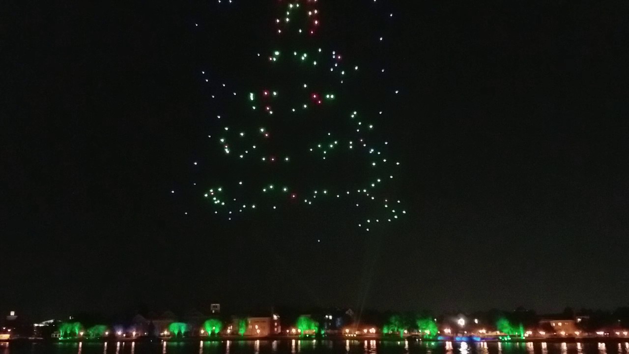 Aerial Drone Show at Disney Springs