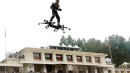 Football Delivered from a Spider-like Drone