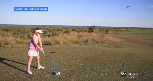 girl-destroys-drone-golf-ball