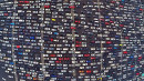 Insane Traffic Jam in China Captured by Drone