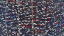 Insane Traffic Jam in China Captured by Drone